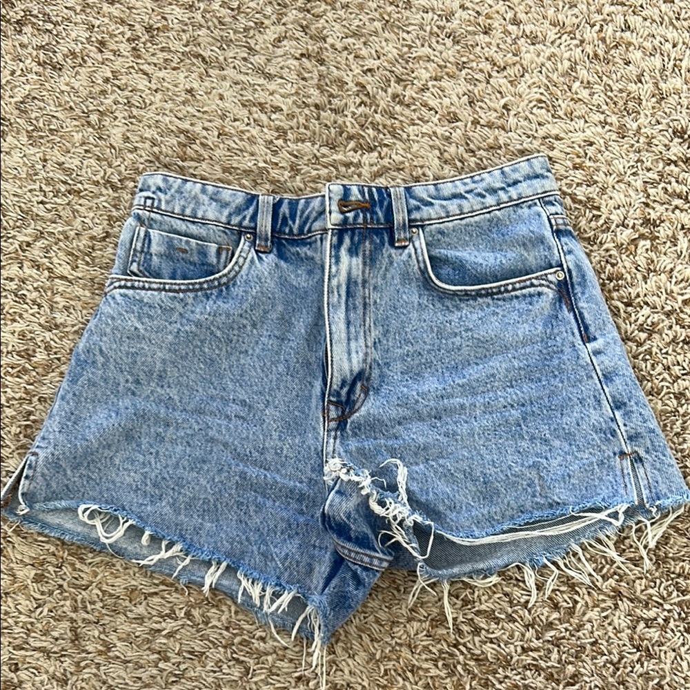 Zara Denim Blue Women's Shorts